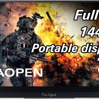 Монітор портативний сенсорний AOPEN 15.6" 1080P FHD, 144hz, IPS, 2 x USB-C, miniHDMI, micro USB, Protective Sleeve, black