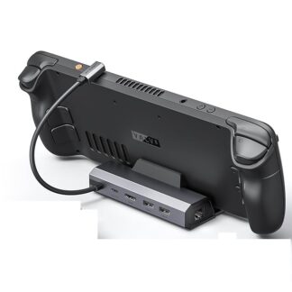 Док-станція JSAUX для Steam Deck/ROG Ally/Legion Go Dock, 5-в-1 HDMI 2.1, 4K@120Hz, Gigabit Ethernet, USB-A та 100 Вт USB-C (HB0602S)