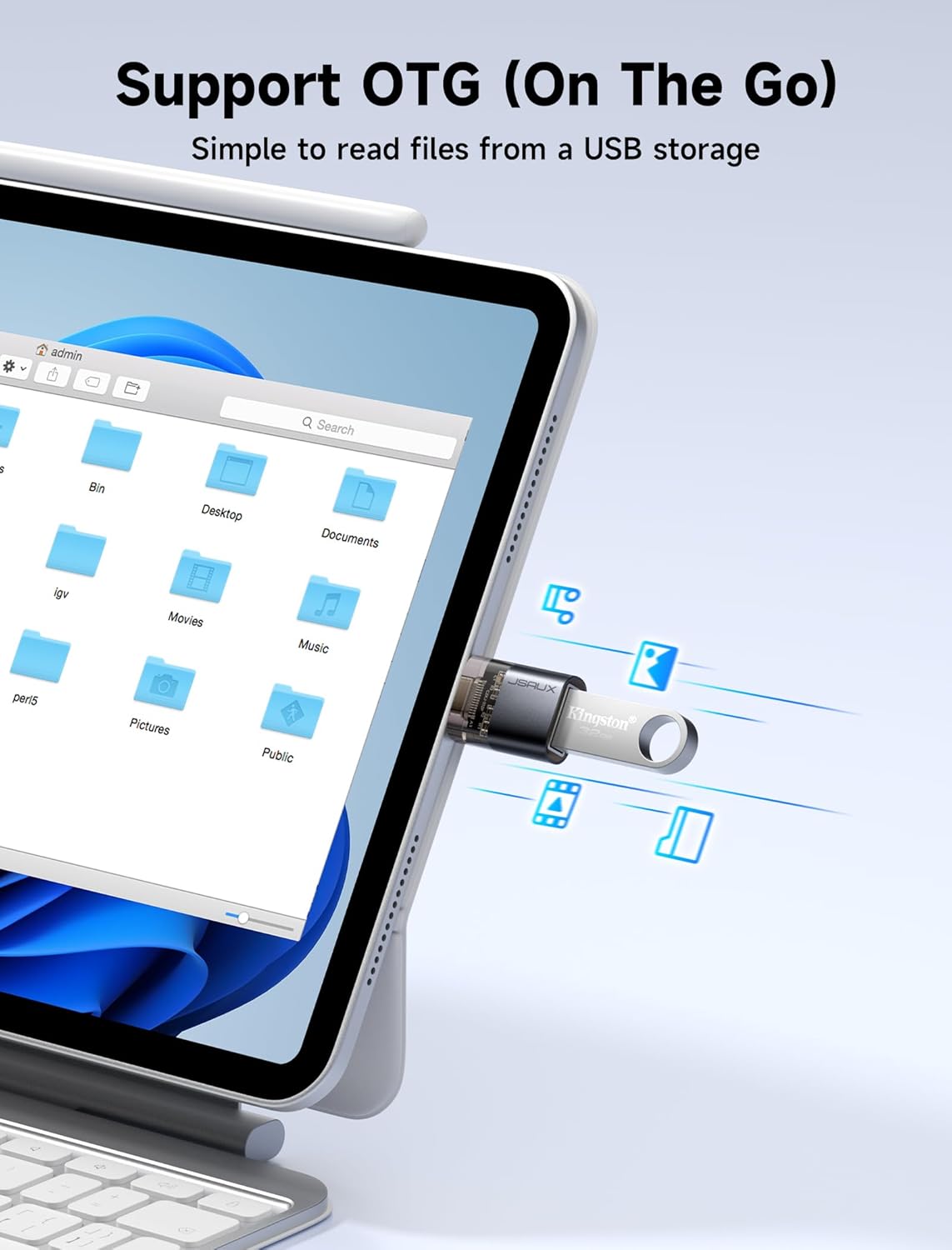 Адаптер-перехідник JSAUX Type-C to USB 3.0, 5Gbps, black - Зображення 5