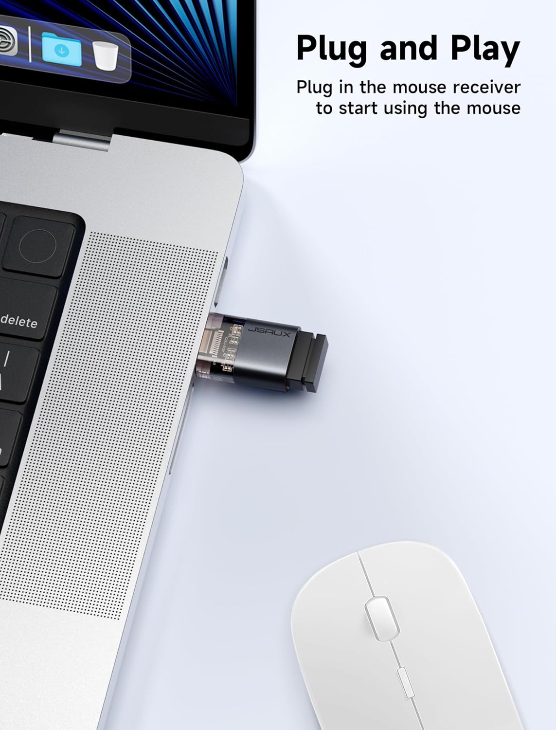 Адаптер-перехідник JSAUX Type-C to USB 3.0, 5Gbps, black - Зображення 6