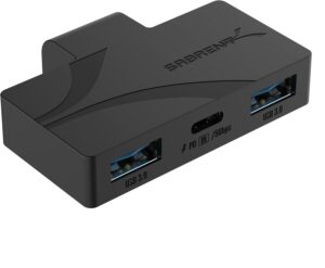 Хаб SABRENT USB Type-C 3-Port Hub для Steam Deck, 5Gbps USB 3.2, Dual USB-A Ports, PD Charging (HB-STDK)