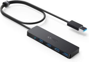 USB-хаб Anker USB 3.0 Hub 4 Ports, 0.6м, black