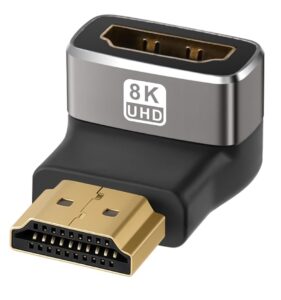 Адаптер Togconn HDMI to HDMI 90 Degree, HDMI 2.1, 8K@60Hz, 4K@120Hz, down angle