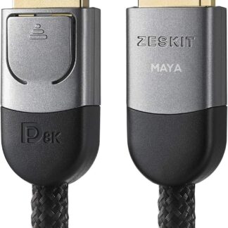 Кабель Zeskit Maya Displayport v1.4 HBR3 [VESA Certified] 8K@60Hz, 4K@120Hz, 1044p@240Hz, 32.4Gbps, 1м black (DP-MY100)