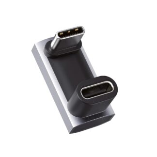 Адаптер Cable Matters Type-C U-Shape 180 Degree, 40Gbps, 4K@240Hz, 240Вт, 12мм, silver