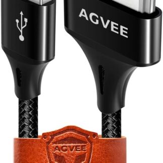 Кабель AGVEE USB-A to 30pin Lightning для iPhone 44S iPad 123 iPod, 480Mbps, 2.1А, 2м, black