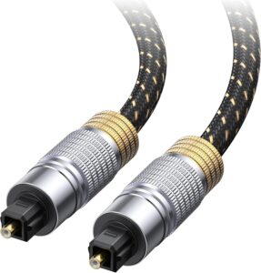 Цифровий оптичний аудіокабель Cable Matters TOSLINK, Fiber Optic Cord, SPDIF Digital Audio Optical Cable, 1.8м чорний