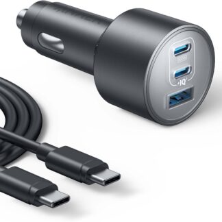 Автомобільний зарядний пристрій Anker USB-C Fast Car 3-Port Charger 167.5W з кабелем Type-C в комплекті
