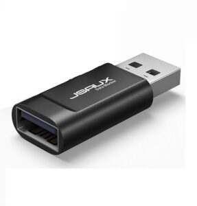 Адаптер JSAUX USB A to USB A Data Blocker, 2.4A